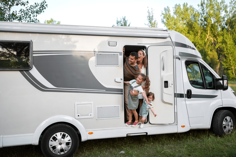 Mini bus family adventure transportation