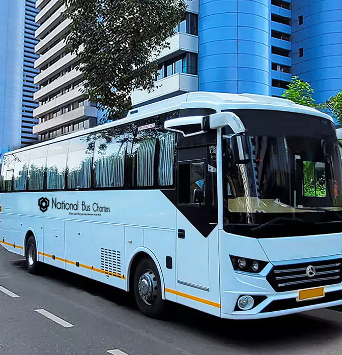 luxury bus on road